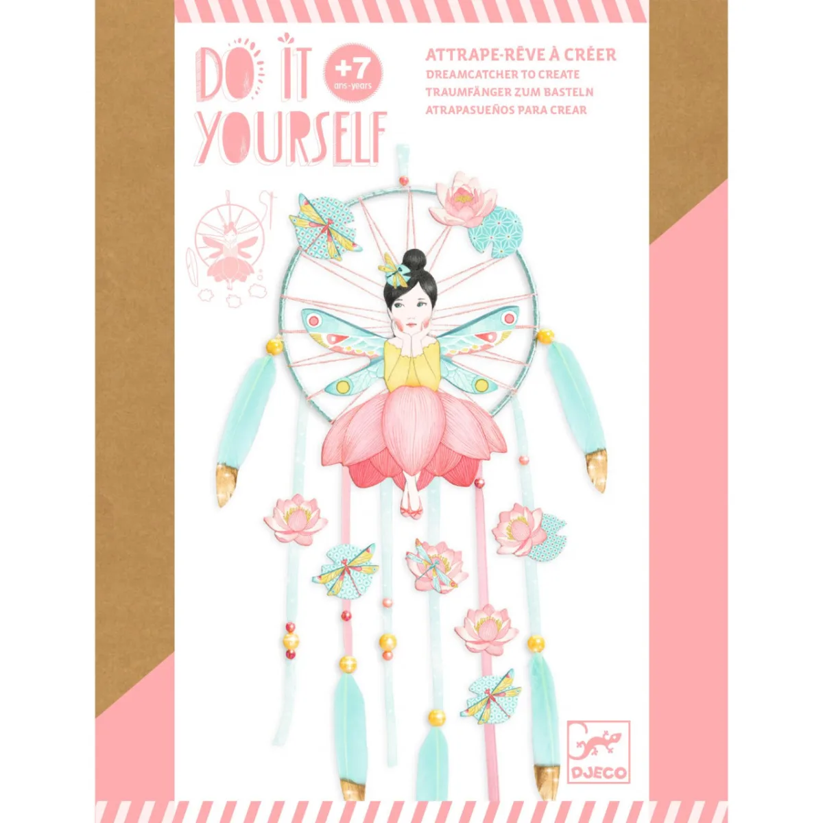 Joc creativ DIY Dreamcatcher Zana Lotus, Djeco - imagine 2
