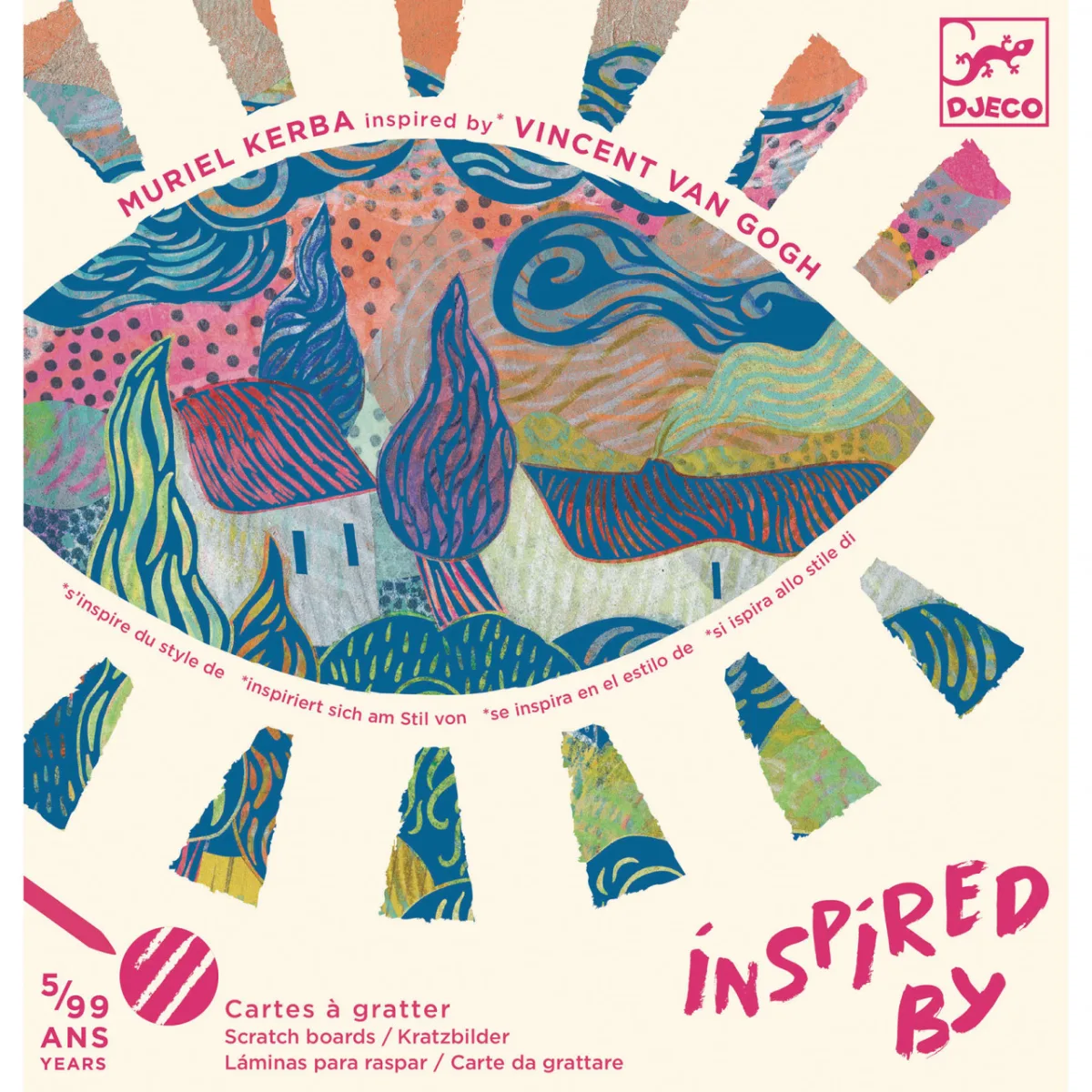 Atelier de razuit Fauvism Inspired by Van Gogh, Djeco - imagine 2