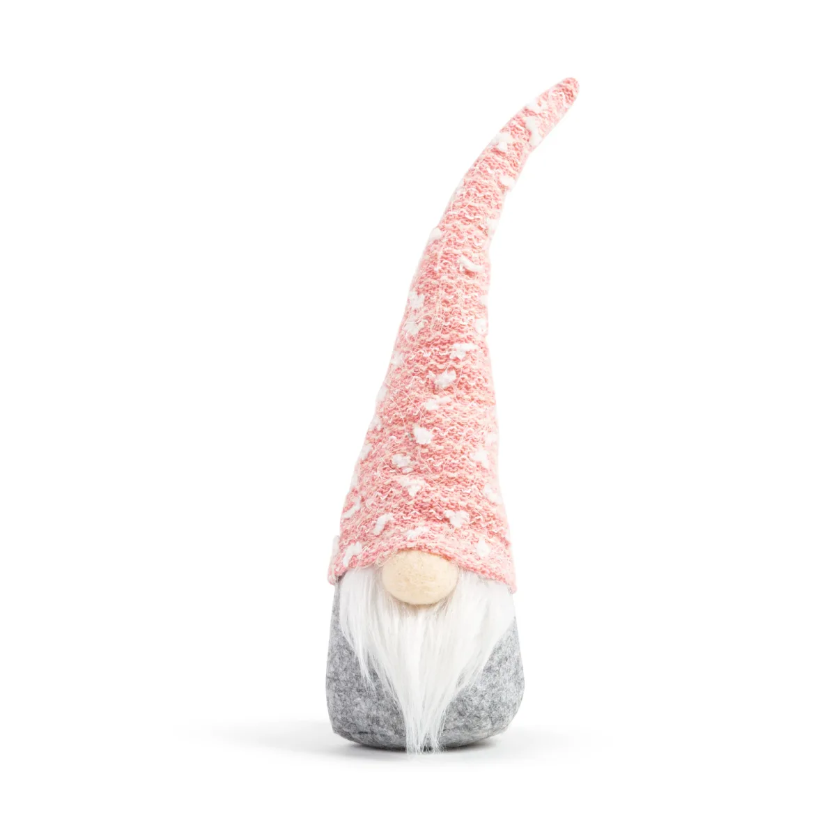 Figurina gnom scandinav decorativ de Craciun, textil, 22 cm, 4 modele - imagine 6