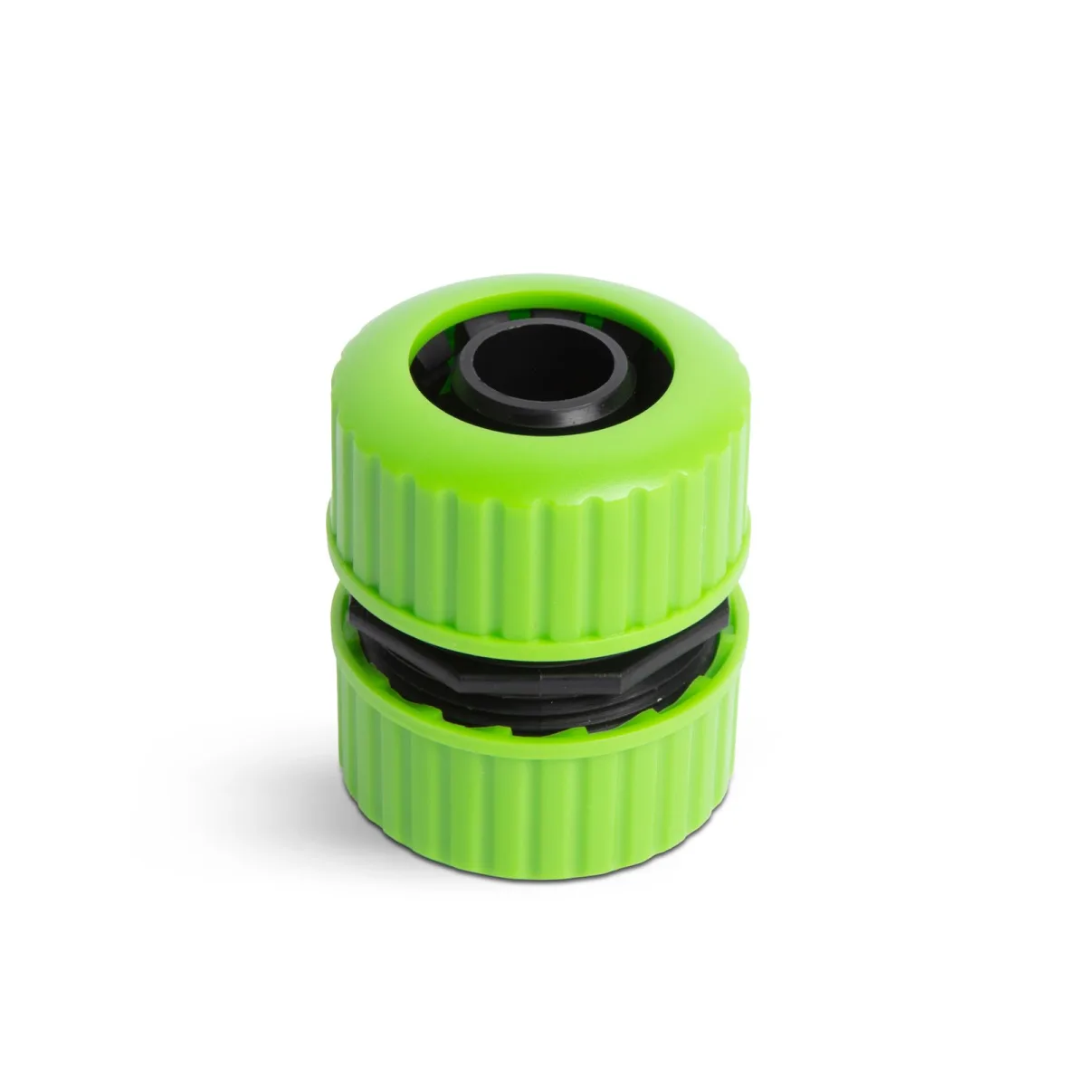 Conector furtun 3/4, imbinare rapida, fara scurgeri, cuplare furtun gradina, plastic, verde negru