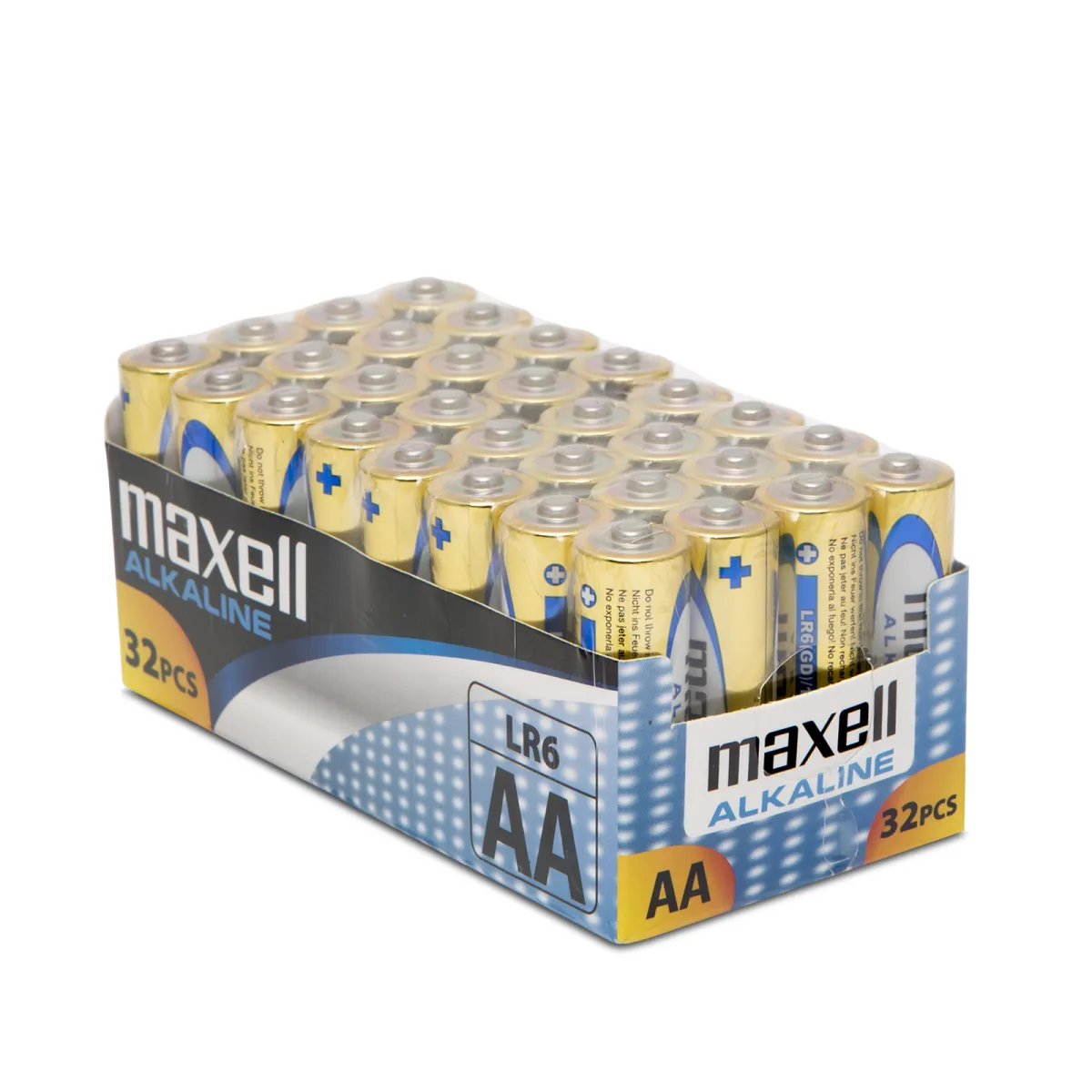 Baterii AA LR6 alcaline 1.5V, set 32 buc, durata lunga, rezistente scurgeri, telecomanda/ jucarii