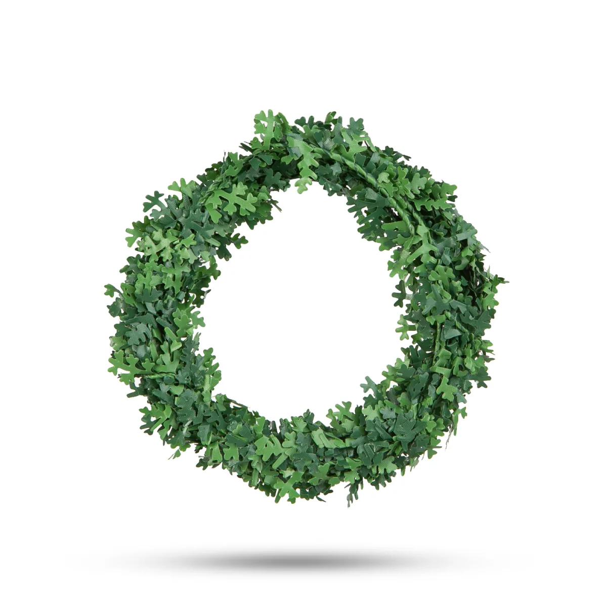 Ghirlanda Craciun verde 2.5 m, decor brad artificial flexibil 1.5 cm pentru interior