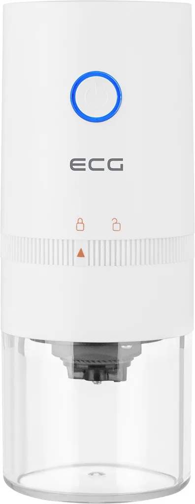 Rasnita de cafea electrica portabila ECG KM 150 Minimo, incarcare USB, 3,7 volti, 13 W, 30 g, culoare alba - imagine 2