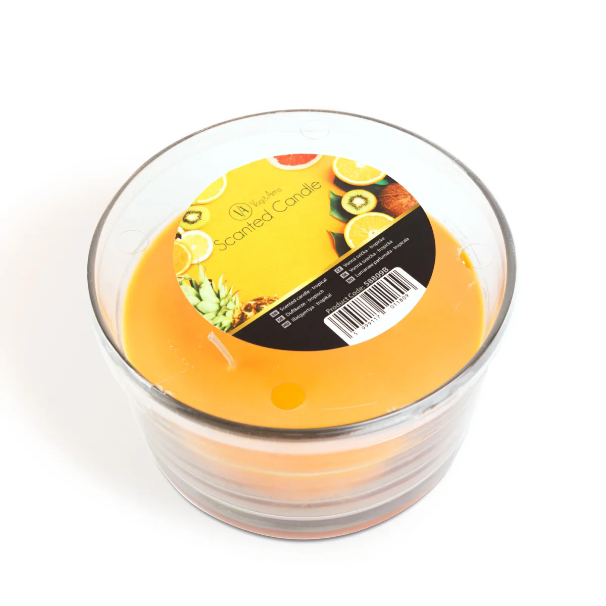 Lumanare parfumata, aroma Tropical, 350 g, 3 fitiluri - imagine 3