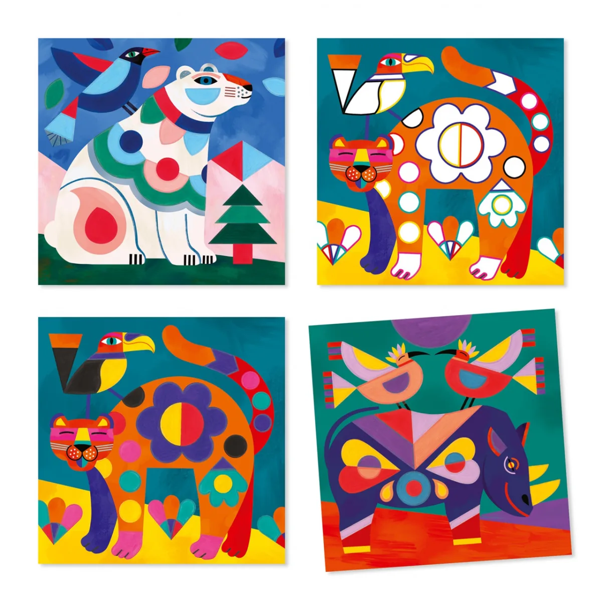Atelier creativ pictura Animale, Djeco - imagine 2