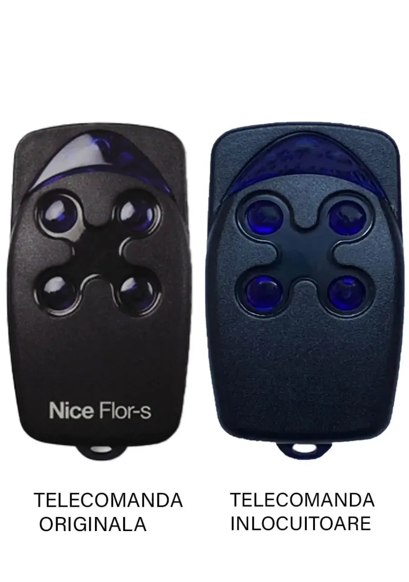 Telecomanda inlocuitoare poarta garaj radio cu 4.5 milioane de combinatii Nice FloR-S Sistem cu cod dinamic de 433.92MHz cu a