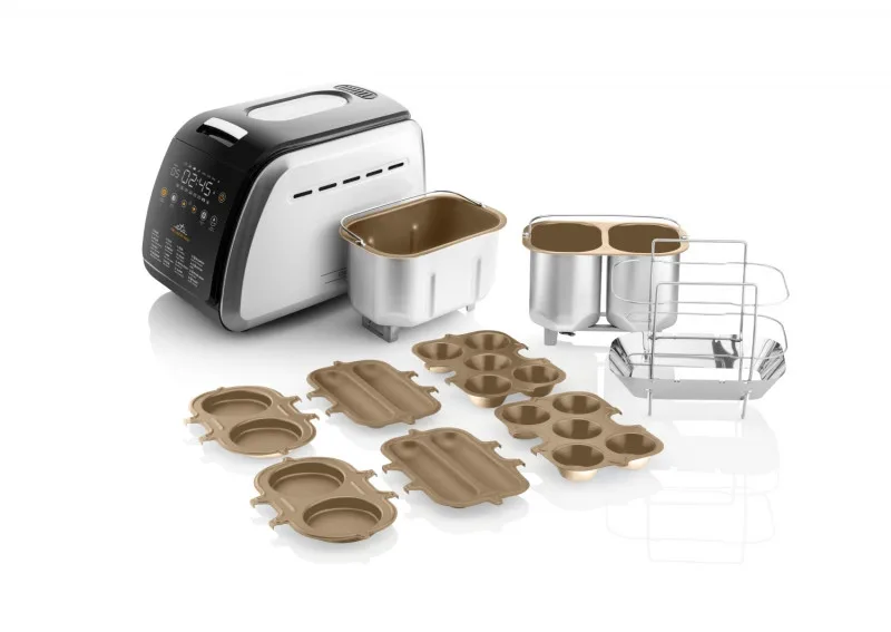Masina de facut paine ETA Delicca II Max 7149 90040, 850W, 16 programe, capacitate 1,5 kg, otel inoxidabil - imagine 2