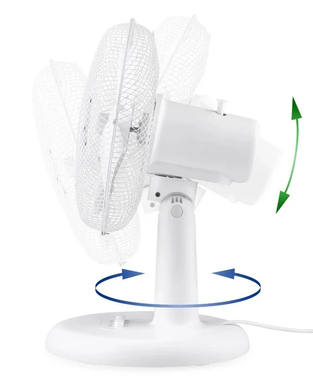 Ventilator de masa Gallet Blizzard VEN35, 55 W, 30cm, 3 viteze, oscilatie, alb - imagine 4