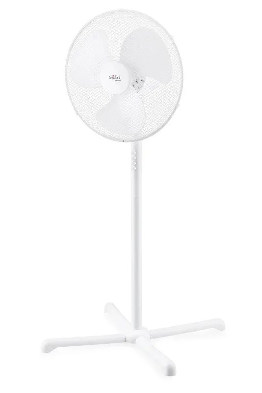 Ventilator cu picior Gallet Blizzard VEN44S, 60 W, 40cm, 3 viteze, oscilare, alb