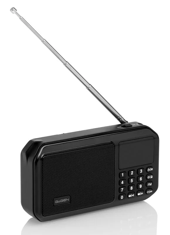 Radio portabil cu acumulator GoGEN FMP 125 BTB, FM, Bluetooth, lanterna, card micro SD, negru - imagine 6