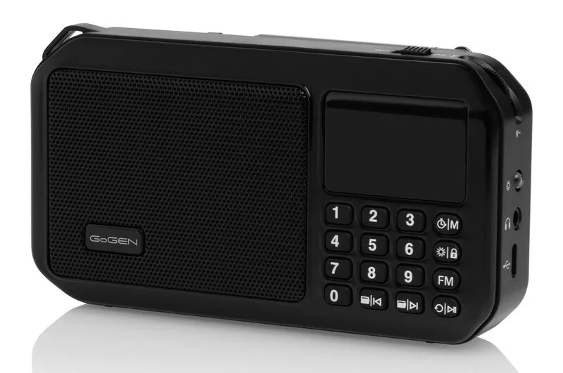 Radio portabil cu acumulator GoGEN FMP 125 BTB, FM, Bluetooth, lanterna, card micro SD, negru - imagine 7