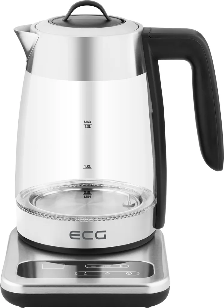 Fierbator electric cu infuzor pentru ceai ECG RK 1891 INFUSO, 1,8 L, 2200W, otel inoxidabil si sticla - imagine 2