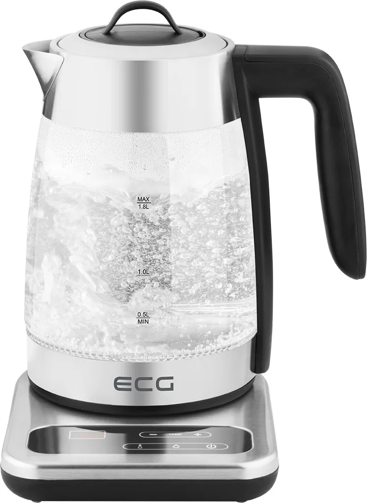 Fierbator electric cu infuzor pentru ceai ECG RK 1891 INFUSO, 1,8 L, 2200W, otel inoxidabil si sticla - imagine 7