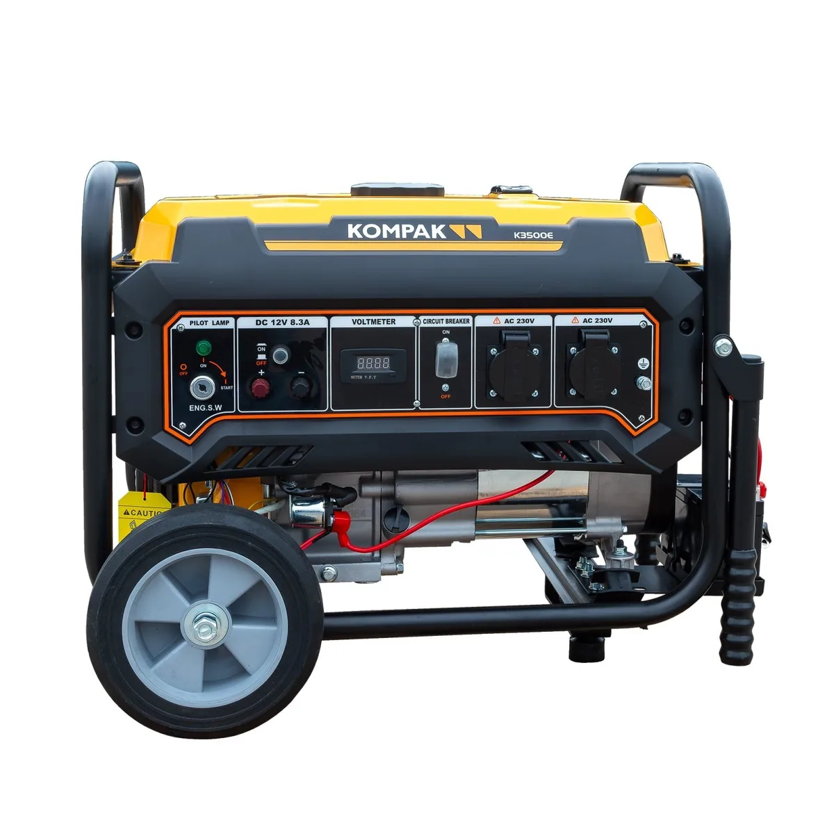 Generator pe benzina KOMPAK K3500E, 3.5 kW, monofazat, pornire electrica