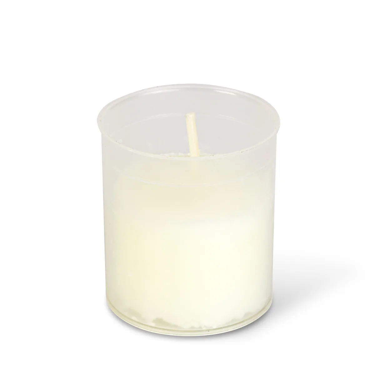 Set 6 lumanari tip rezerva, parafina, alb, Ø4,1 x 4,7 cm, ardere 7-8 ore, fara parfum