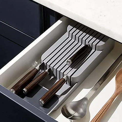 Suport sertar pentru cutite Macvi® organizator compact depozitare sigura material durabil design ergonomic stabilitate sporita economie de spatiu - imagine 2