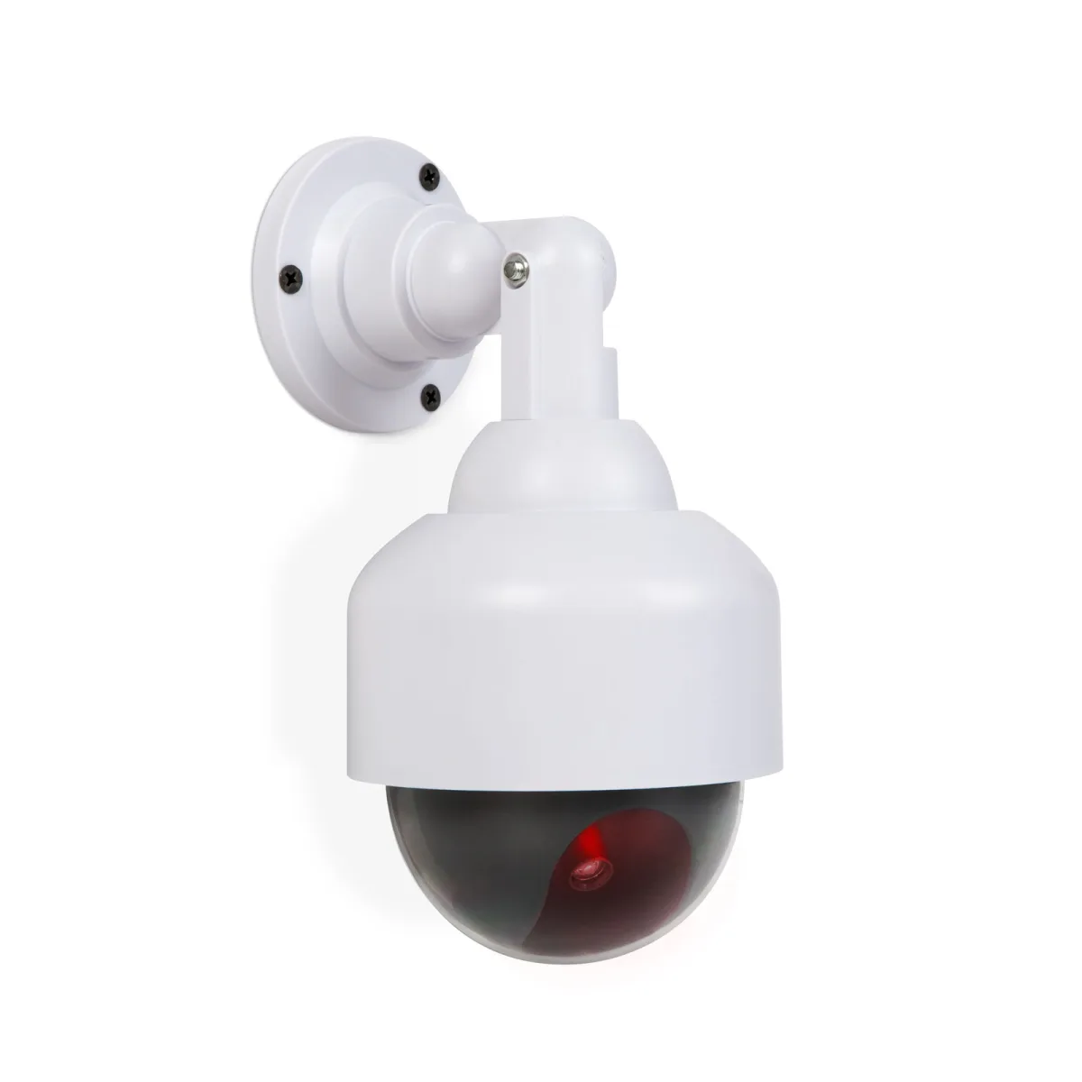 Camera falsa supraveghere dome LED intermitent rotativa 360 alimentare baterii AA interior