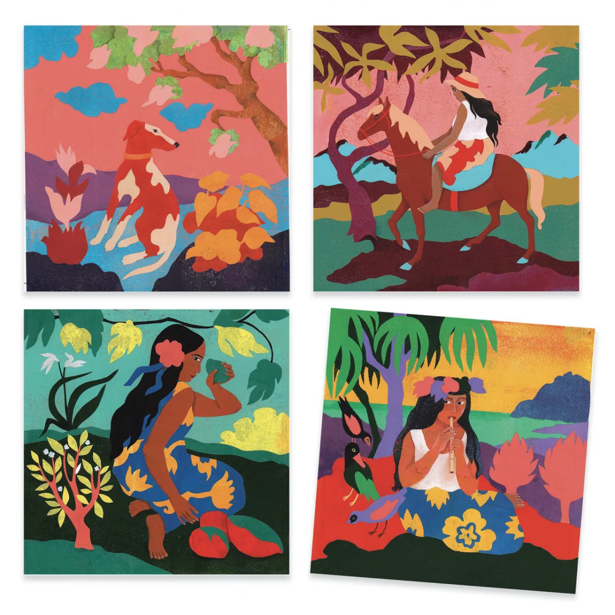 Atelier pictura Post-impresionism Inspired by Paul Gauguin, Djeco - imagine 2