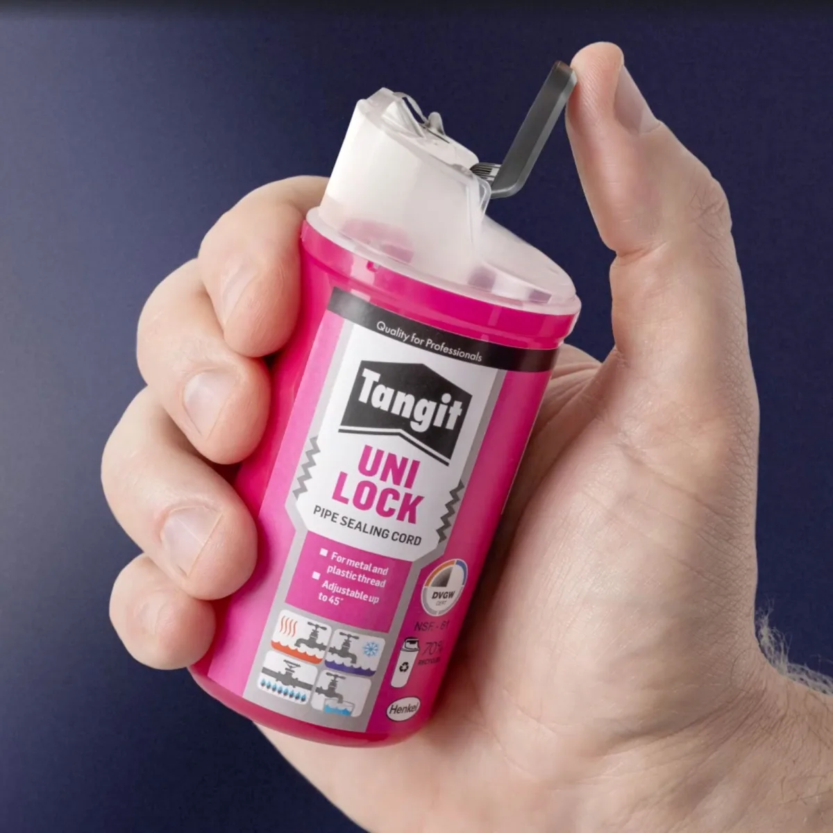 Snur etansare filet teava Unilock Henkel 160m, sigilant instalatii apa si gaz pentru tevi metal si plastic - imagine 2