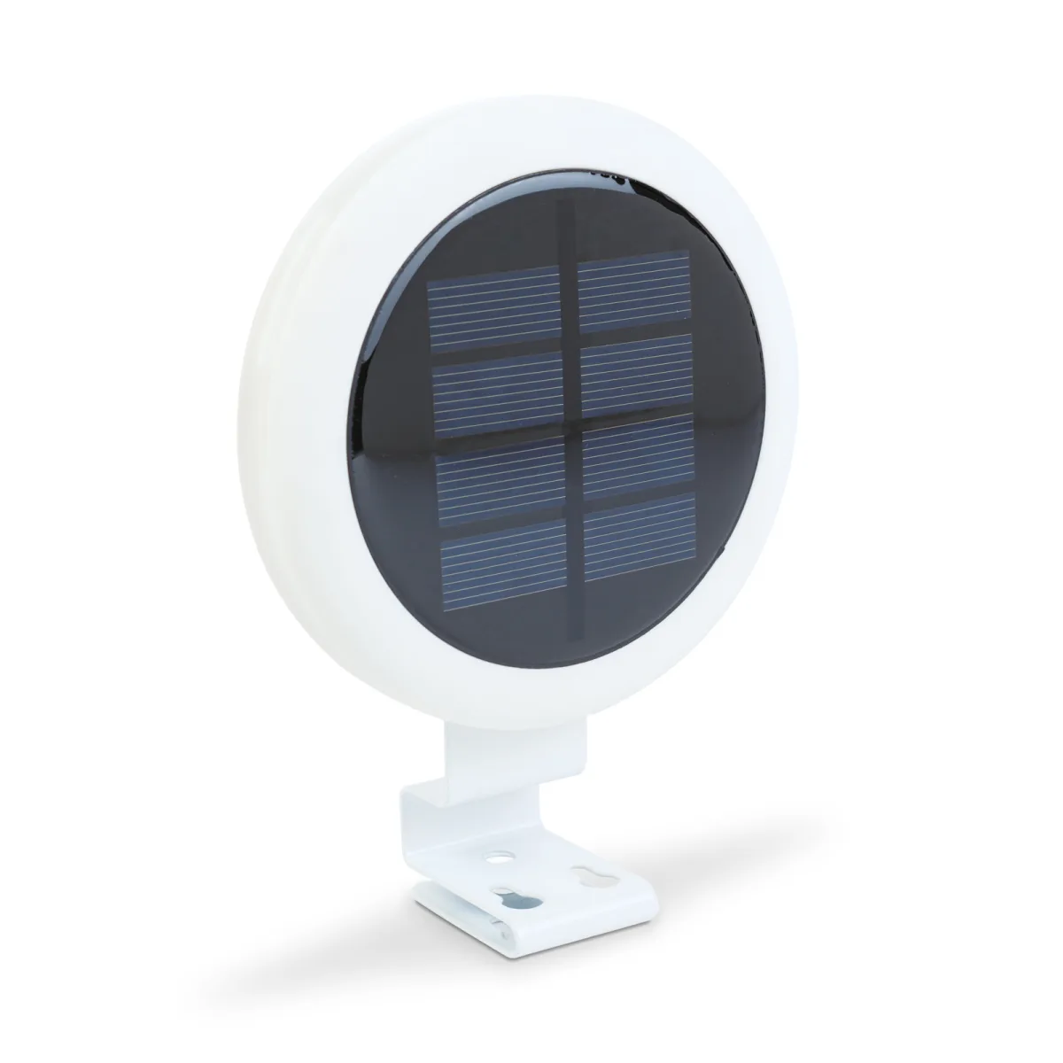 Lampa solara jgheab perete LED SMD, 11 cm, 3 LED alb rece, exterior, montaj gard balcon, incarcare automata - imagine 2
