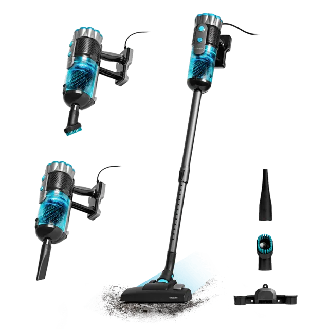 Aspirator vertical 2 in 1 Cecotec PopStar 600 Vital, Putere 600W, Rezervor 500ml, 18 kPa , cablu 6m