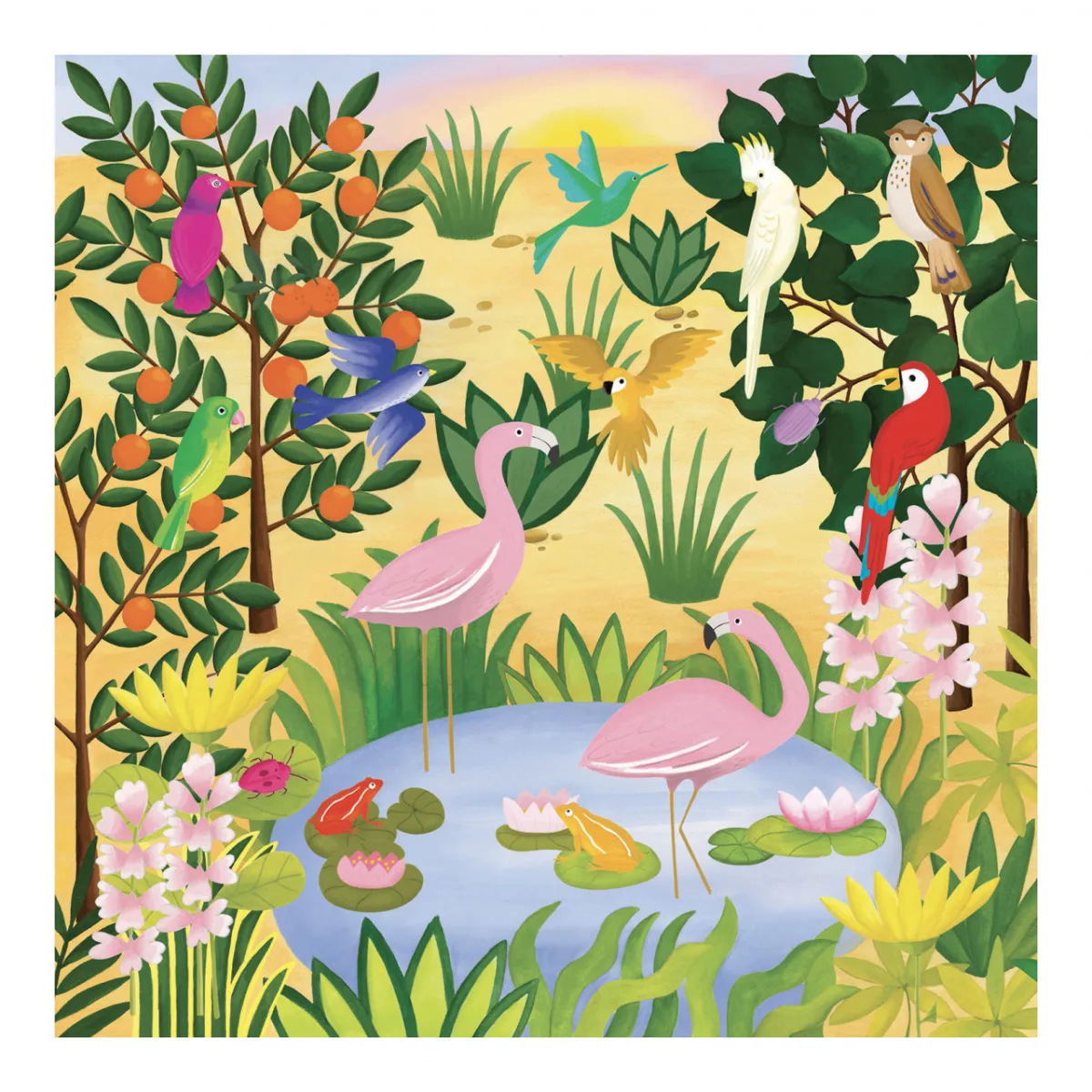 Atelier de transfer Arta naiva Inspired by Le Douanier Rousseau, Djeco - imagine 5