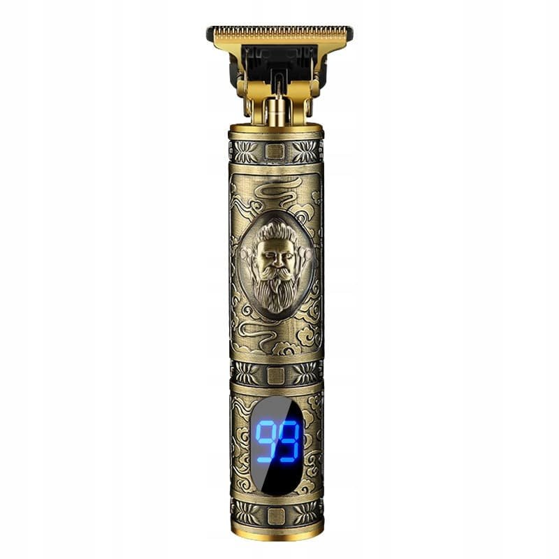 trimmer profesional de tuns barba sau parul, lama din titan + ceramica, cu acumulator, accesorii incluse, model woodman t9 4 Trimmer Profesional de tuns barba sau parul, lama din titan + ceramica, cu acumulator, accesorii incluse, model Woodman T9 - imagine 4