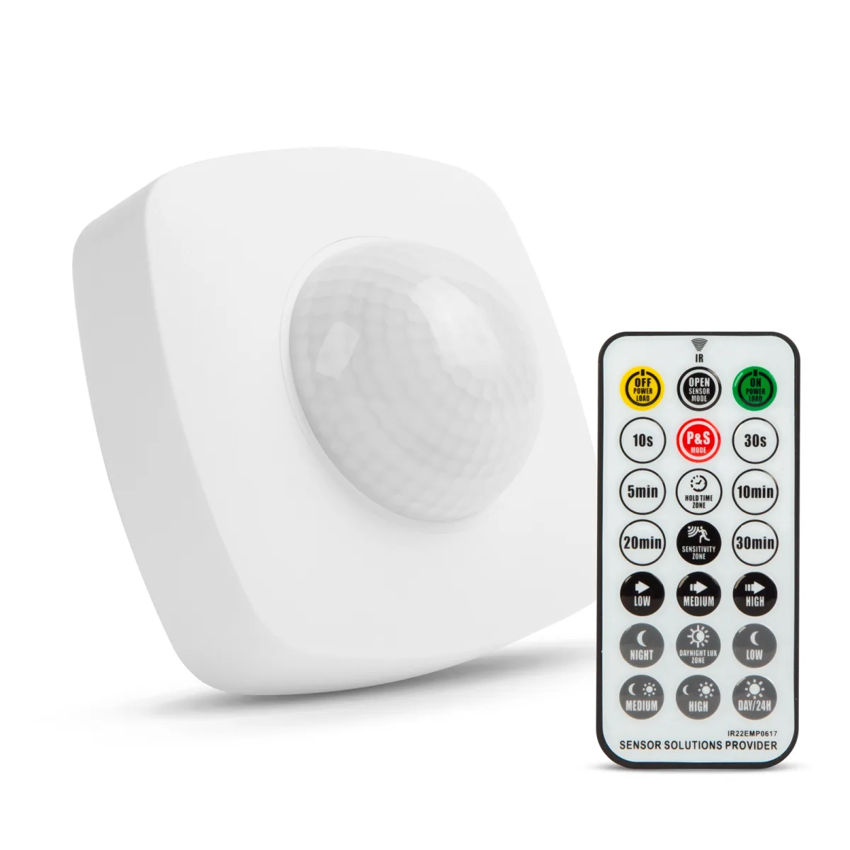 Senzor miscare 360 grade, 10 m, 2000W, telecomanda, exterior IP65, montaj tavan perete