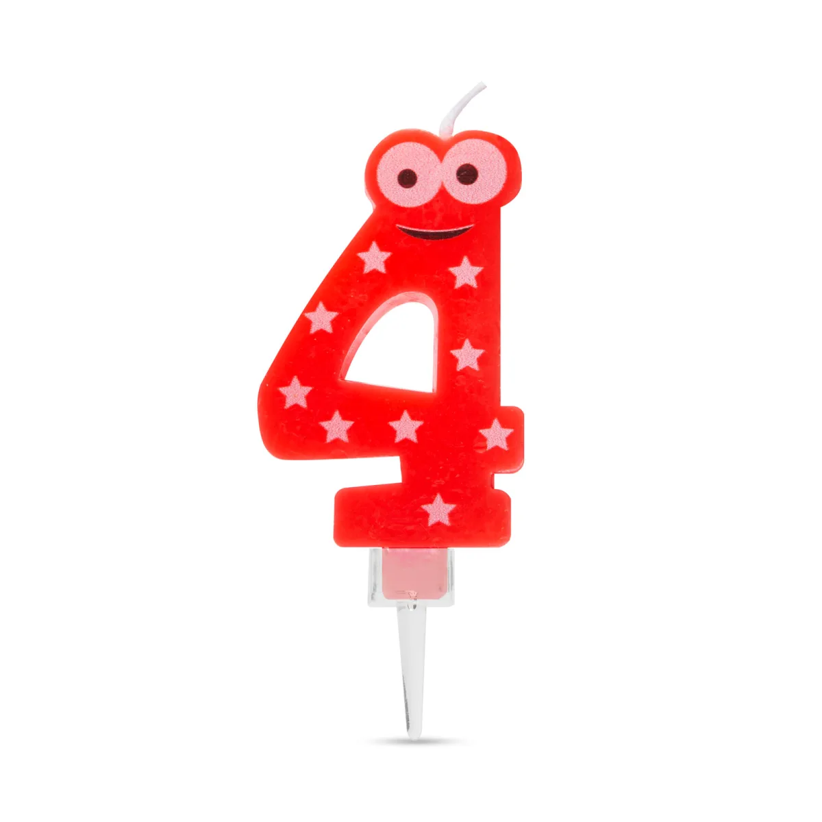 Lumanare tort, dimensiune 7x4 cm, numar 4, pentru decor, petrecere