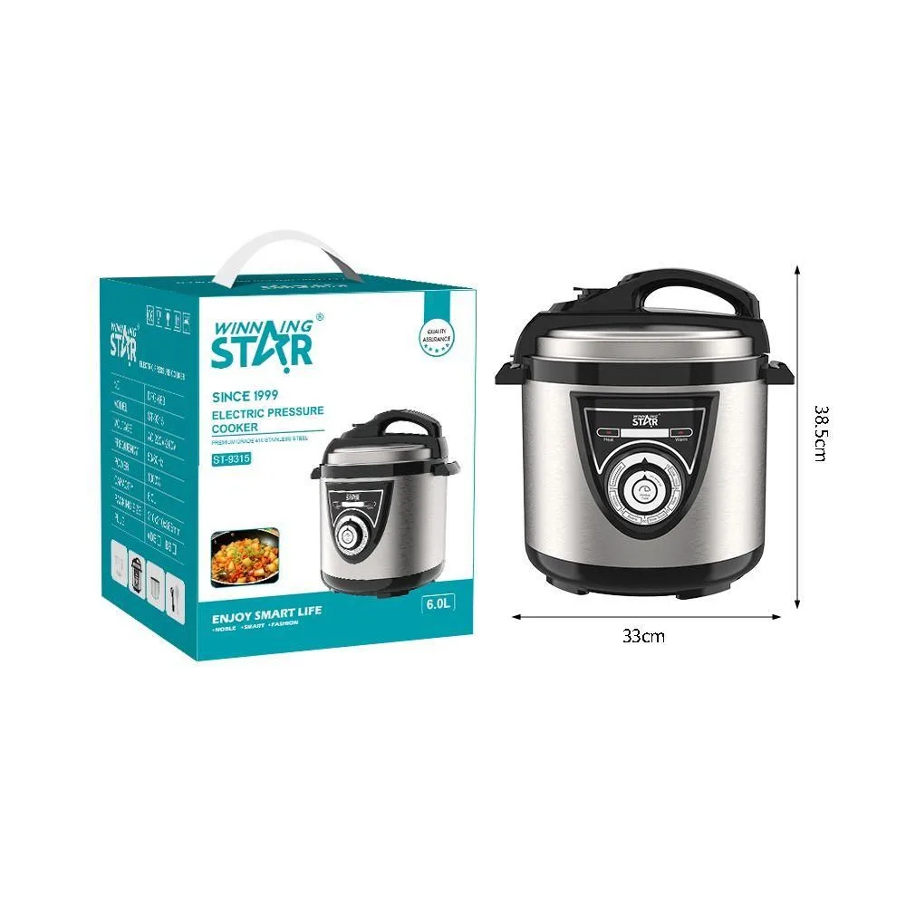 Oala electrica sub presiune WinningStar 6L 1000W, multicooker digital pentru gatit rapid si sigur - imagine 2