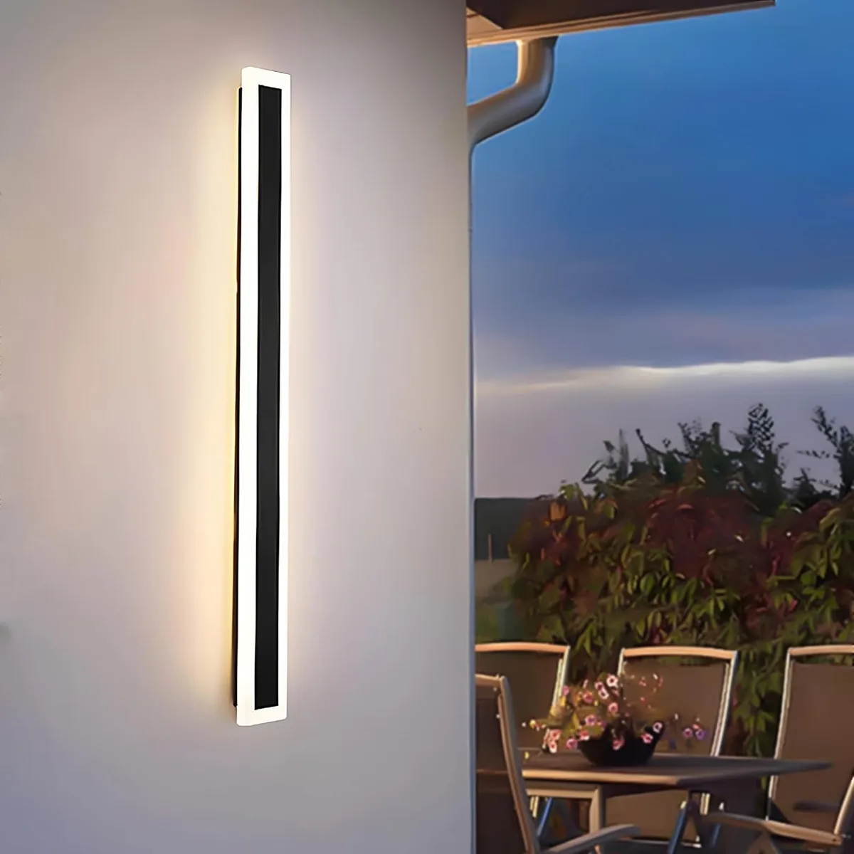 Aplica de perete LED Rovo 2835-120, Exterior Interior, 120CM, 36W, Lumina calda, IP65 - imagine 3