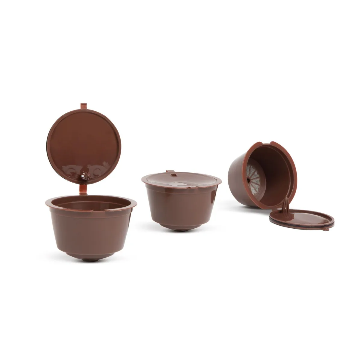 Set 5 capsule cafea reutilizabile Dolce Gusto, plastic, ecologice, 40 ml - imagine 2