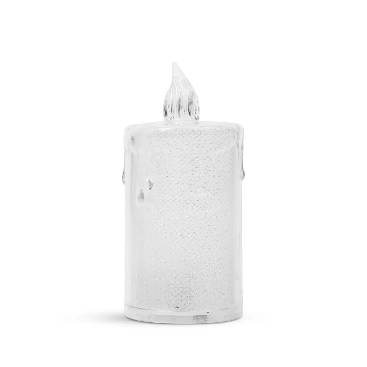 Lumanare LED decorativa Craciun 7.5x3.6 cm, lumina alb cald, lumanare artificiala cu baterii