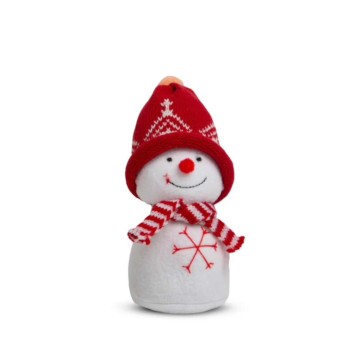 Decoratiune Craciun om de zapada 20 cm, figurina textila, 3 modele - imagine 3