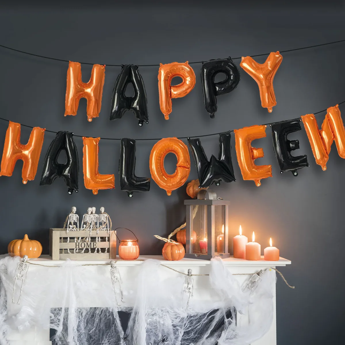 Set baloane Halloween, Happy Halloween,, 14 litere - imagine 2