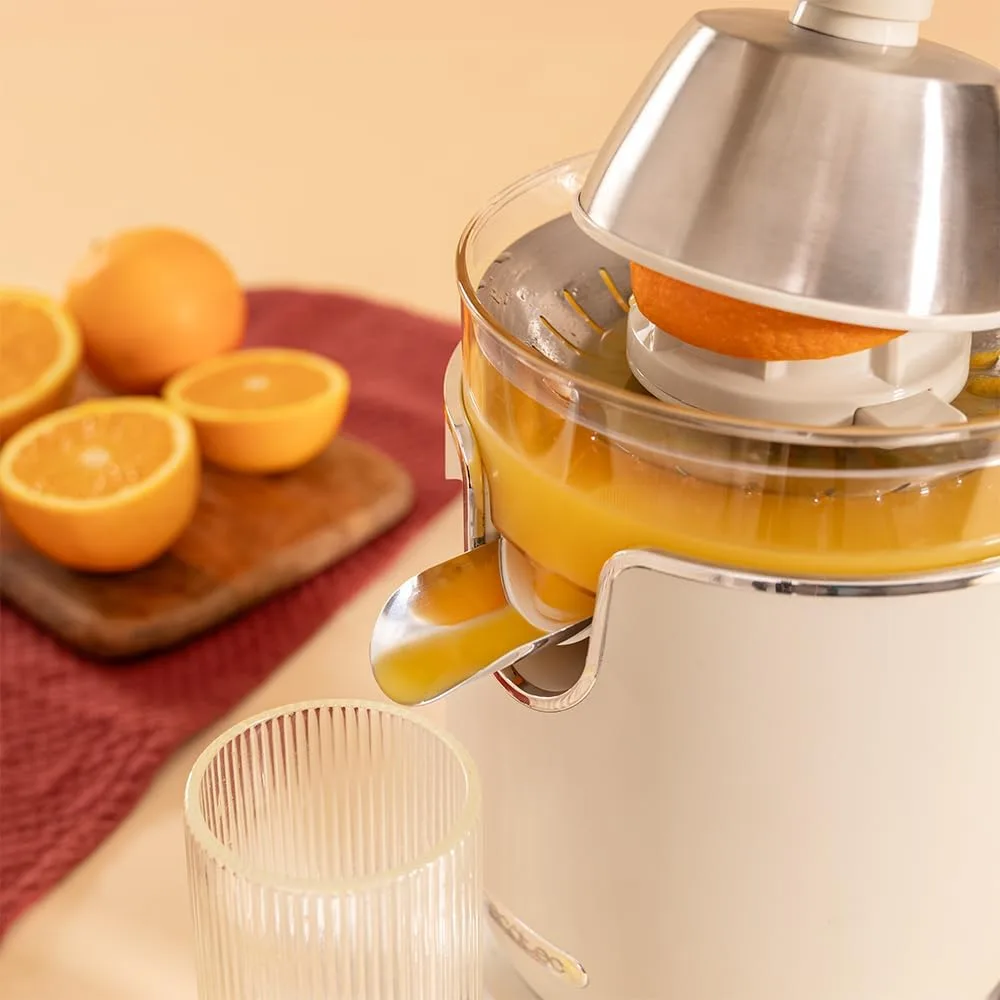 Storcator de citrice Cecotec RetroJuice 1000, 1000W, Inox, 2 conuri, anti picurare - imagine 3