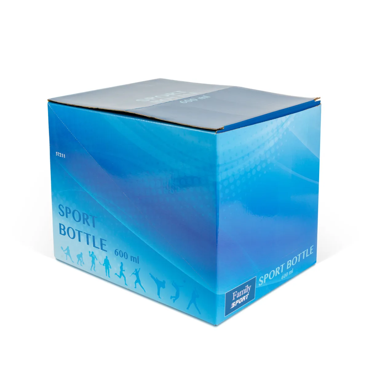 Bidon sport 600 ml, plastic transparent, capac etans, 3 culori - imagine 10