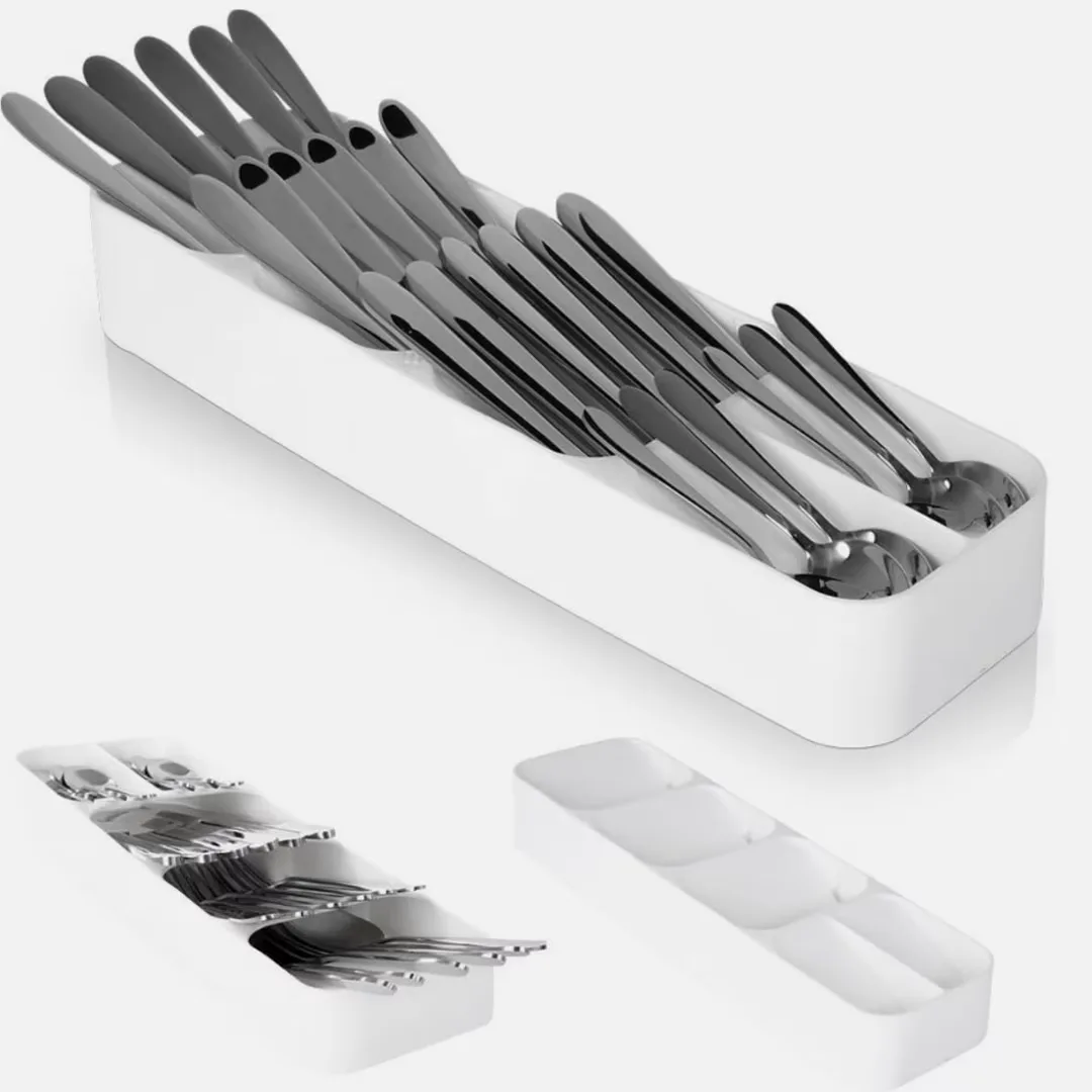 Organizator tacamuri alb