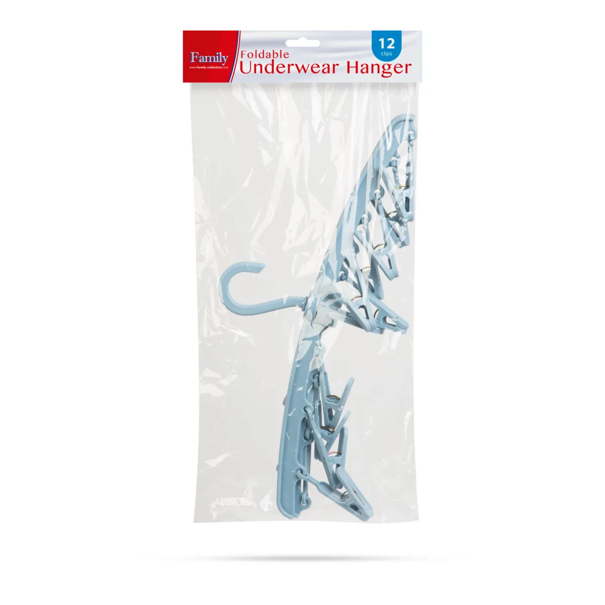 Lenjerie de uscat, albastru, 12 clame, pliabil, interior si exterior, plastic - imagine 2