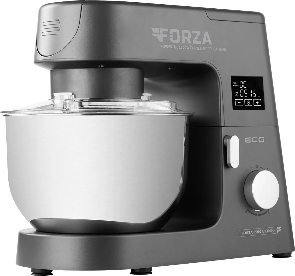 Robot de bucatarie ECG FORZA 5500 Giorno Scuro, 1500 W, 6,5 litri, LCD, sistem de amestecare planetar - imagine 5