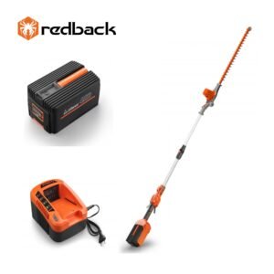 Pachet Foarfeca de tuns de gard viu extensibila cu acumulator Redback E920D+EP40+EC20 40V, 2400mm, 520mm, acumulator 40V/4Ah, incarcator 40V/2A