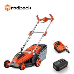 Pachet Masina de tuns gazonul cu acumulator Redback E137C+EP60+EC50 37cm, acumulator 40V/6Ah, incarcator 40V/5A