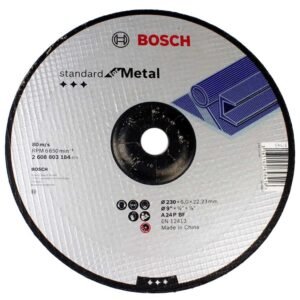 Disc de degrosare cu degajare Standard for Metal A 24 P BF, 230mm, 22.23mm, 6 Bosch
