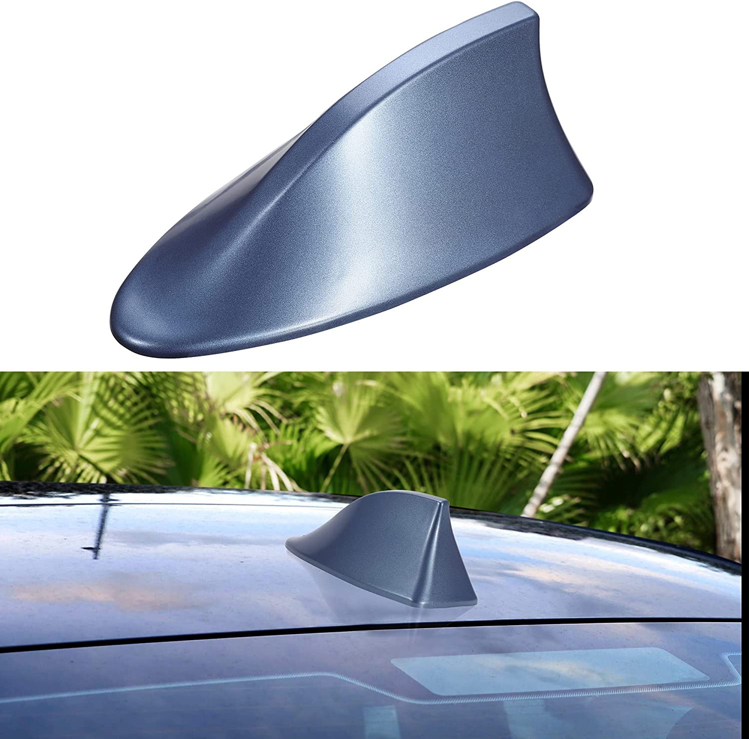 antena auto activa am - fm tip "shark tail" culoare albastru 3 Antena auto activa AM - FM tip "SHARK TAIL" culoare ALBASTRU - imagine 3