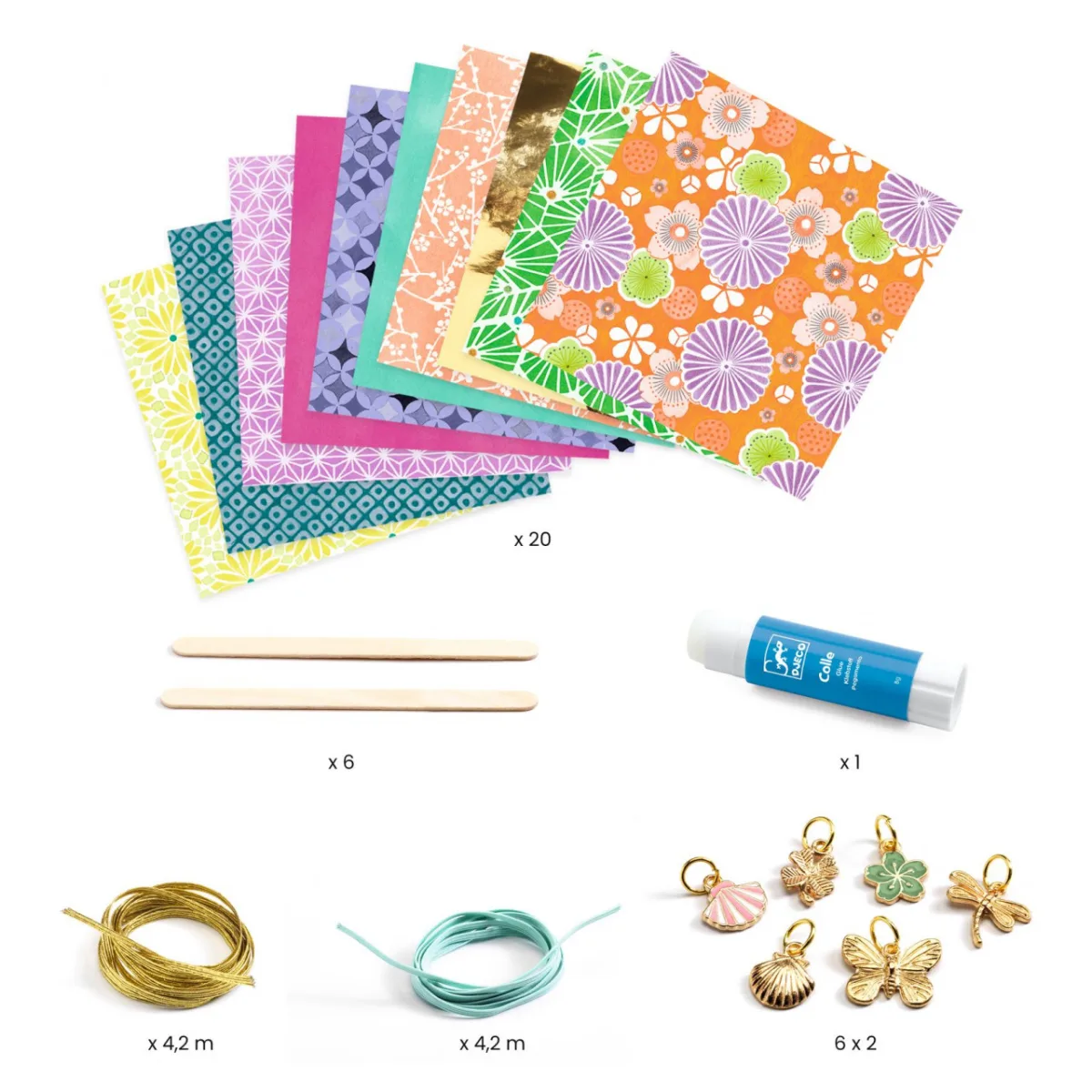 Joc creativ DIY bratari Elegant si auriu, Djeco - imagine 3