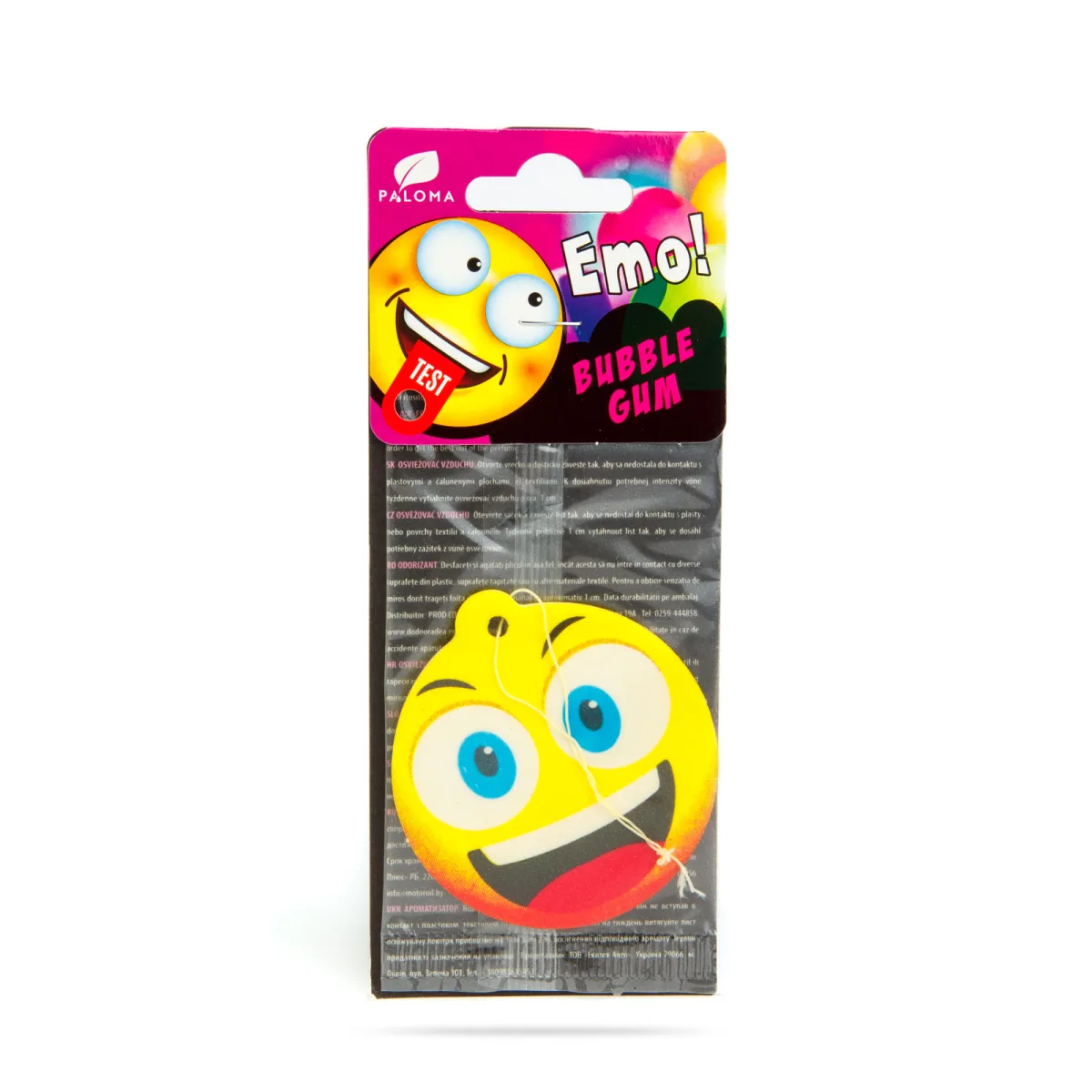 Odorizant Auto Paloma EMO Bubble Gum, Parfum Guma de Mestecat, 4 g - imagine 4