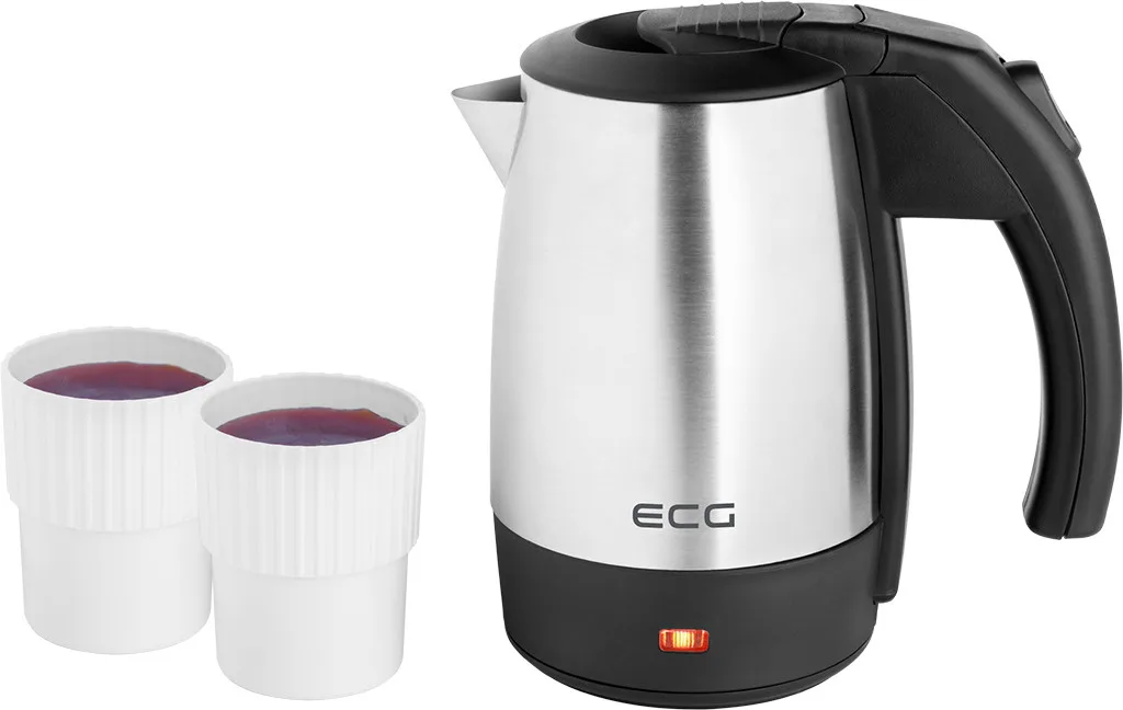 Cana electrica fierbator ECG RK 550 Travel, 0,5L, 1000W, otel inoxidabil - imagine 2