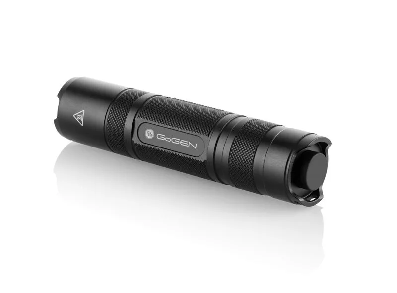 Lanterna GoGEN FL02, 300 lm, IP56, acumulator 18650 inclus sau 3 x AAA, Aluminiu, neagra - imagine 3