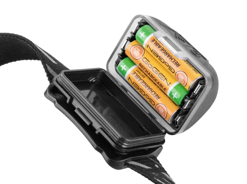 Lanterna de cap GOGHL01B, 220 lm, 3 x AAA, senzor de miscare, neagra - imagine 6