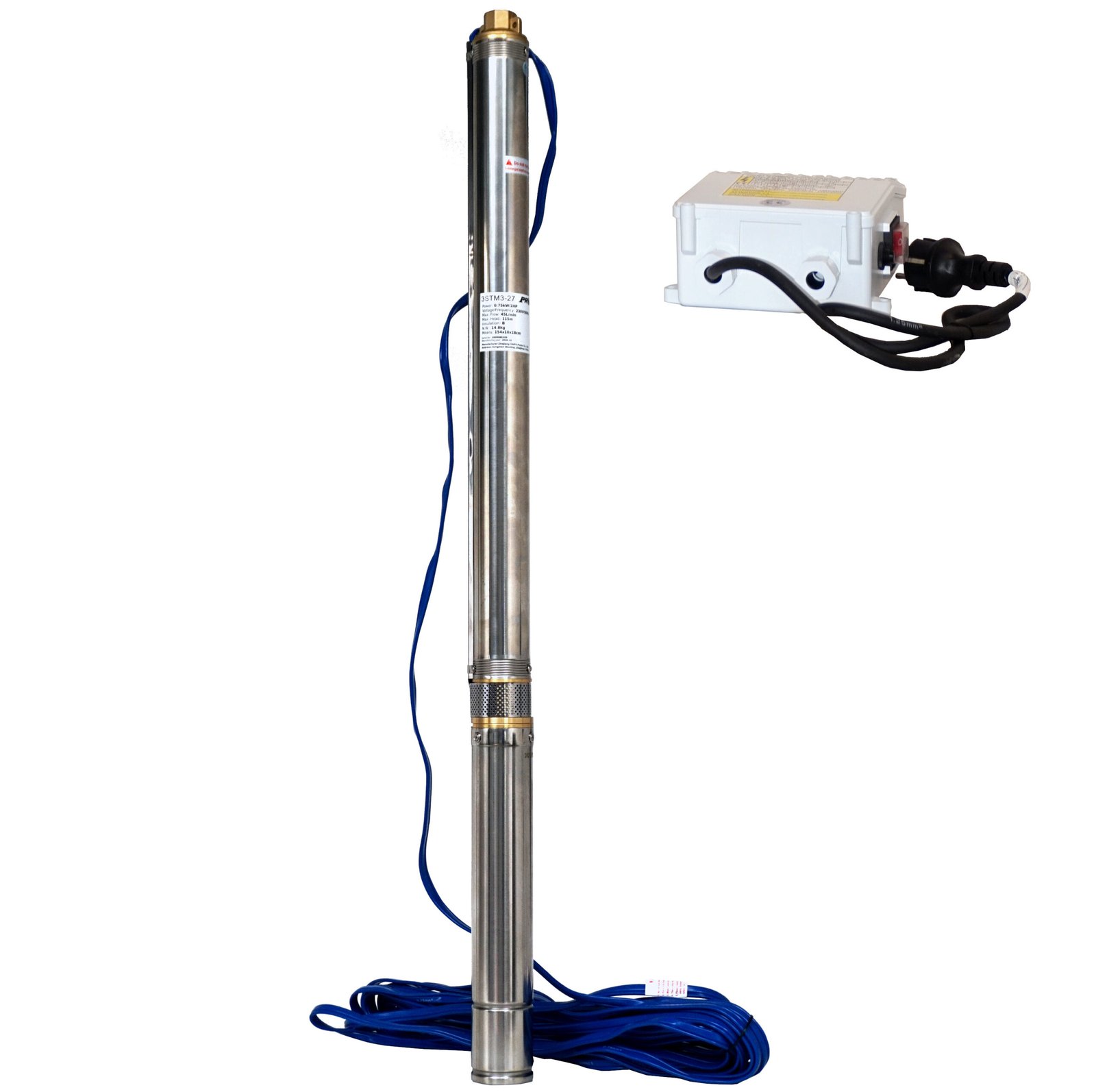 Pompa submersibila 1" ProGARDEN 3STM3-27, 750W, apa curata, 45L/min, 115m, 27 etaje